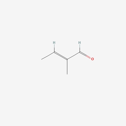 TRANS-2-METHYL-2-BUTENAL (CAS: 497-03-0) - Chemical Structure and Molecular Formula 