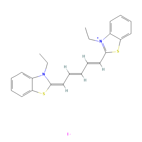 3,3'-DIETHYLTHIADICARBOCYANINE IODIDE (CAS: 514-73-8) - Related Chemical Product