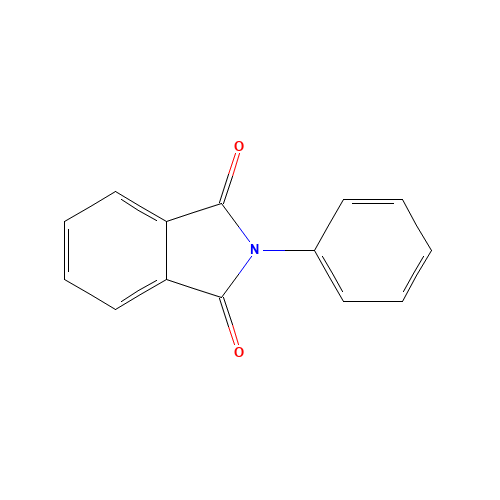 N-PHENYLPHTHALIMIDE (CAS: 520-03-6) - Chemical Structure and Molecular Formula 