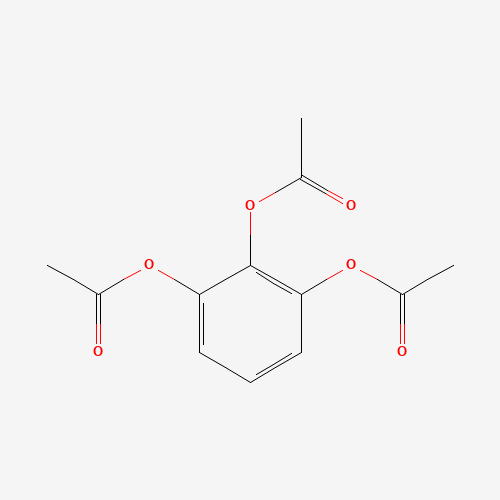 1,2,3-TRIACETOXYBENZENE (CAS: 525-52-0) - Chemical Structure and Molecular Formula 