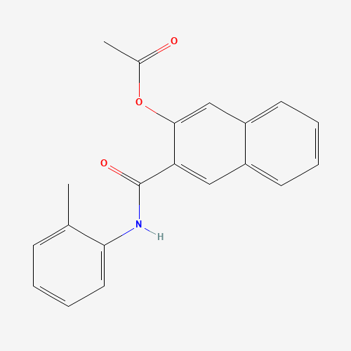 NAPHTHOL AS-D ACETATE (CAS: 528-66-5) - Chemical Structure and Molecular Formula 