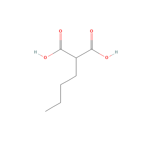Butylmalonic acid (CAS: 534-59-8) - Chemical Structure and Molecular Formula 