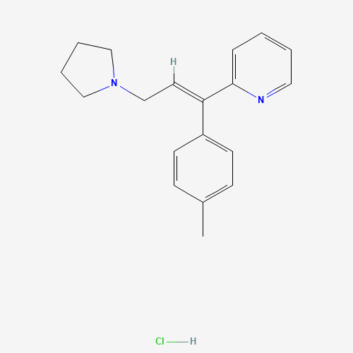 TRIPROLIDINE HYDROCHLORIDE (CAS: 550-70-9) - Chemical Structure and Molecular Formula 
