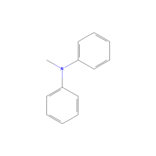 N-Methyldiphenylamine (CAS: 552-82-9) - Chemical Structure and Molecular Formula 