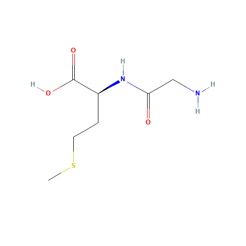 H-GLY-MET-OH (CAS: 554-94-9) - Chemical Structure and Molecular Formula 