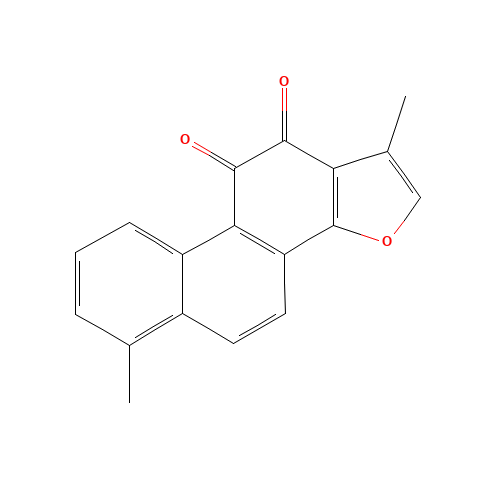 Tanshinone I (CAS: 568-73-0) - Chemical Structure and Molecular Formula 