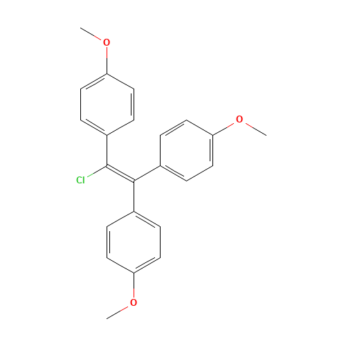 CHLOROTRIANISENE (CAS: 569-57-3) - Chemical Structure and Molecular Formula 