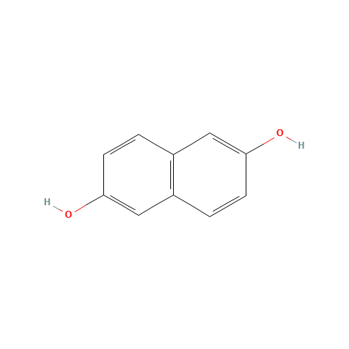 2,6-Naphthalenediol (CAS: 581-43-1) - Chemical Structure and Molecular Formula 