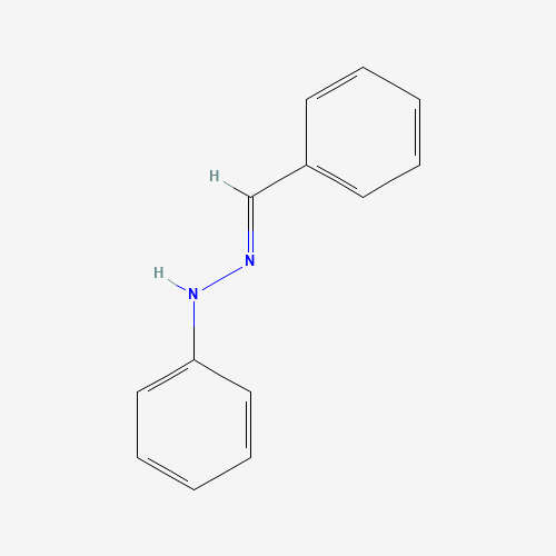 BENZALDEHYDE PHENYLHYDRAZONE (CAS: 588-64-7) - Chemical Structure and Molecular Formula 