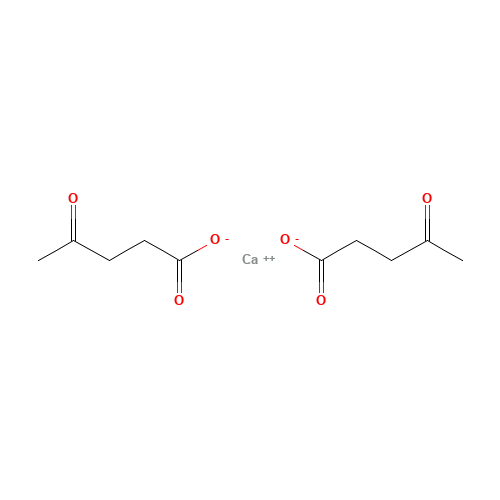 CALCIUM LEVULINATE (CAS: 591-64-0) - Chemical Structure and Molecular Formula 