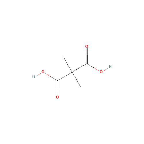 Dimethylmalonic acid (CAS: 595-46-0) - Chemical Structure and Molecular Formula 