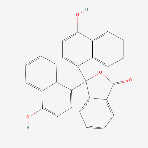 alpha-Naphtholphthalein (CAS: 596-01-0) - Chemical Structure and Molecular Formula 