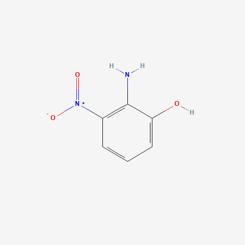 2-Amino-3-nitrophenol chemical structure 2-Amino-3-nitrophenol (CAS: 603-85-0) - Chemical Structure and Molecular Formula