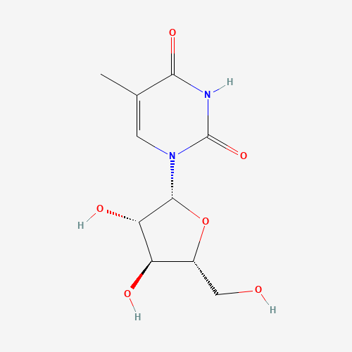 THYMINE-BETA-D-ARABINOFURANOSIDE (CAS: 605-23-2) - Chemical Structure and Molecular Formula 
