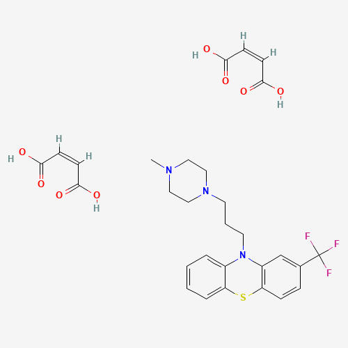TRIFLUOPERAZINE DIMALEATE (CAS: 605-75-4) - Chemical Structure and Molecular Formula 