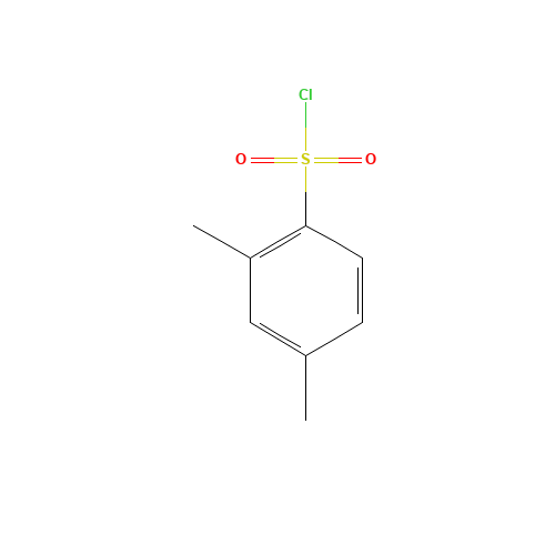 2,4-Dimethylbenzenesulfonyl chloride (CAS: 609-60-9) - Chemical Structure and Molecular Formula 