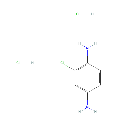 2-CHLORO-P-PHENYLENEDIAMINE DIHYDROCHLORIDE (CAS: 615-46-3) - Chemical Structure and Molecular Formula 