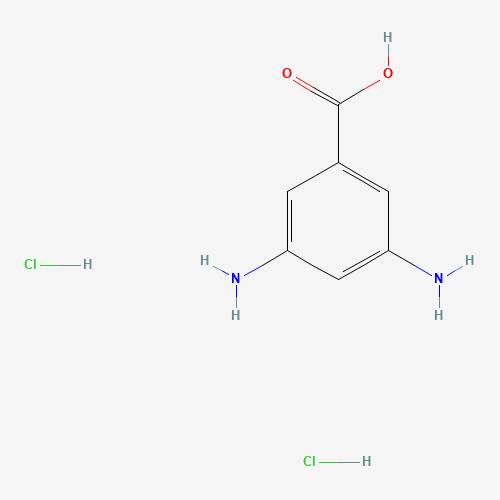 3,5-DIAMINOBENZOIC ACID DIHYDROCHLORIDE (CAS: 618-56-4) - Chemical Structure and Molecular Formula 