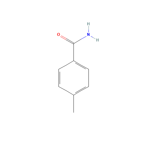 P-TOLUAMIDE (CAS: 619-55-6) - Chemical Structure and Molecular Formula 