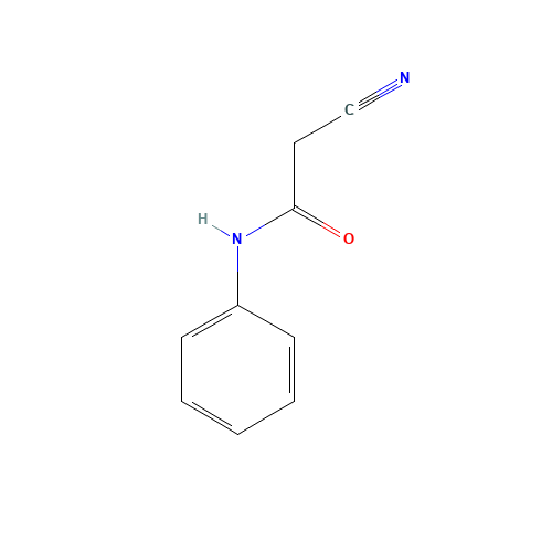 2-CYANOACETANILIDE (CAS: 621-03-4) - Chemical Structure and Molecular Formula 