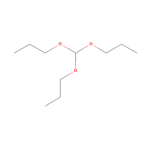 Tripropyl orthoformate (CAS: 621-76-1) - Chemical Structure and Molecular Formula 
