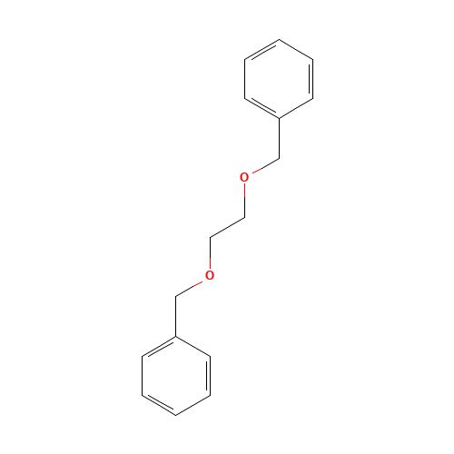 ETHYLENE GLYCOL DIBENZYL ETHER (CAS: 622-22-0) - Chemical Structure and Molecular Formula 