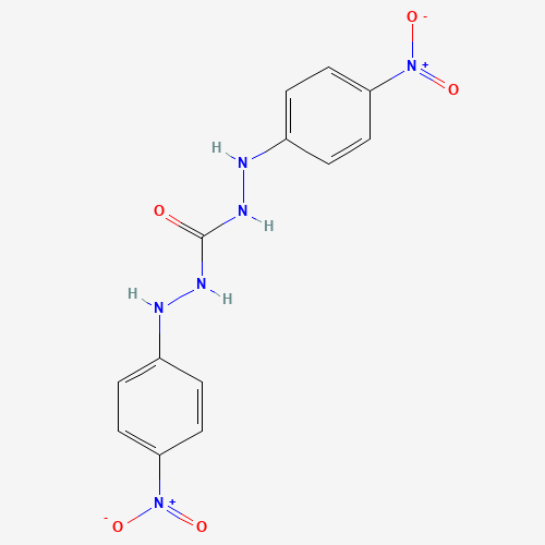 1,5-BIS(4-NITROPHENYL)CARBOHYDRAZIDE (CAS: 622-69-5) - Chemical Structure and Molecular Formula 