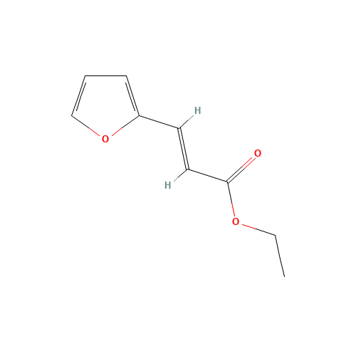 ETHYL 3-(2-FURYL)ACRYLATE (CAS: 623-20-1) - Chemical Structure and Molecular Formula 