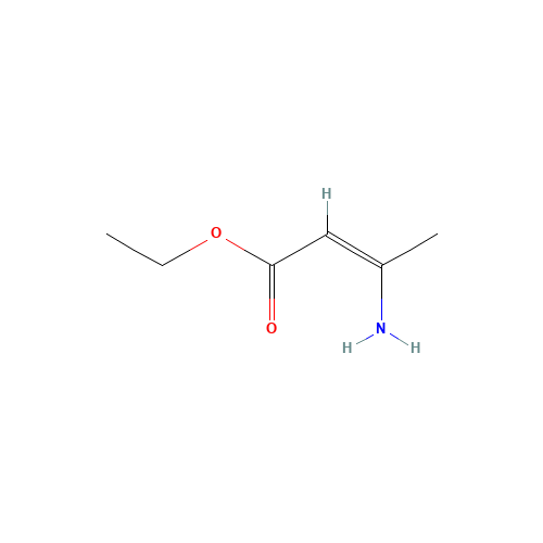 ETHYL 3-AMINOCROTONATE (CAS: 626-34-6) - Chemical Structure and Molecular Formula 