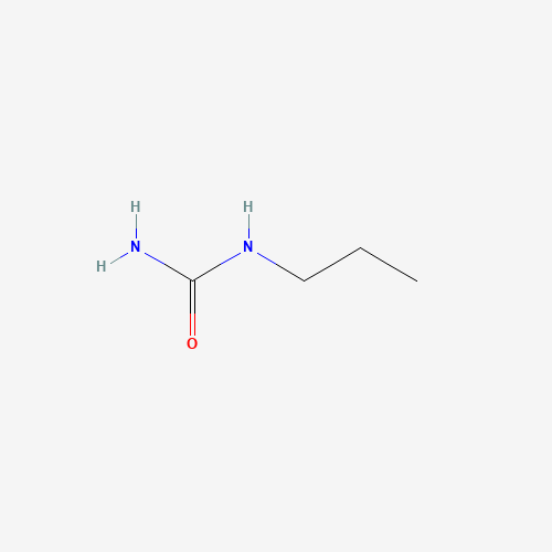 N-Propylurea (CAS: 627-06-5) - Chemical Structure and Molecular Formula 