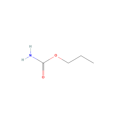 N-PROPYLCARBAMATE (CAS: 627-12-3) - Chemical Structure and Molecular Formula 