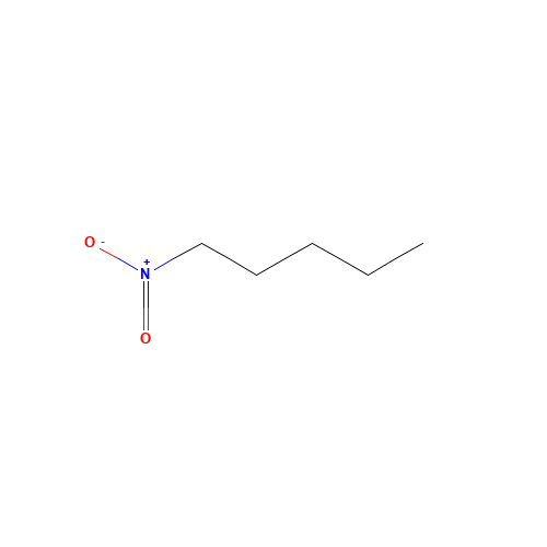 1-NITROPENTANE (CAS: 628-05-7) - Chemical Structure and Molecular Formula 