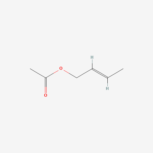 TRANS-2-BUTENYL ACETATE (CAS: 628-08-0) - Chemical Structure and Molecular Formula 