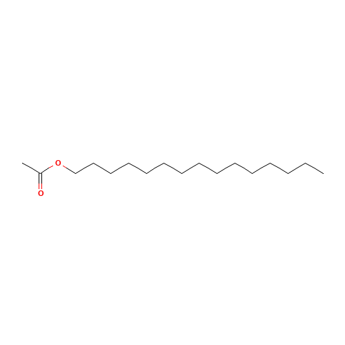 PENTADECANYL ACETATE (CAS: 629-58-3) - Chemical Structure and Molecular Formula 