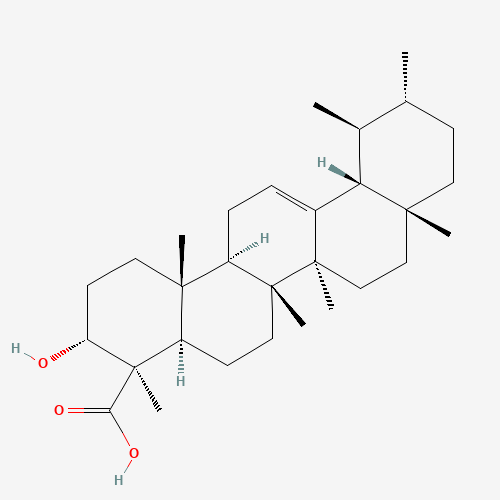 BETA-BOSWELLIC ACID (CAS: 631-69-6) - Chemical Structure and Molecular Formula 