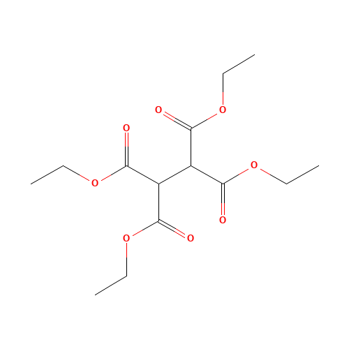 TETRAETHYL 1,1,2,2-ETHANETETRACARBOXYLATE (CAS: 632-56-4) - Chemical Structure and Molecular Formula 