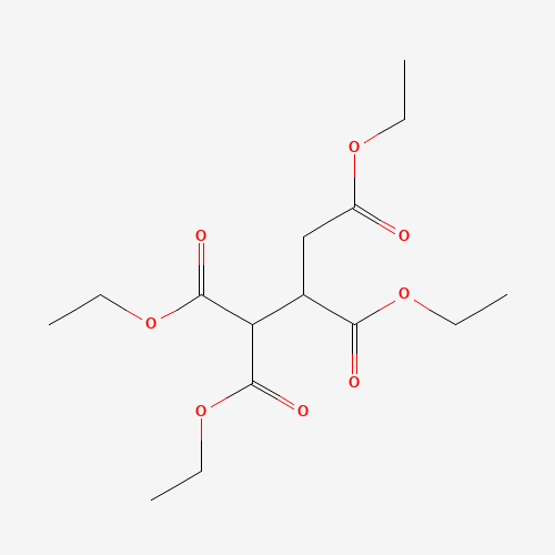 1,1,2,3-PROPANETETRACARBOXYLIC ACID TETRAETHYL ESTER (CAS: 635-03-0) - Chemical Structure and Molecular Formula 