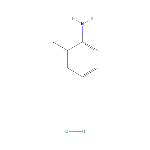 O-TOLUIDINE HYDROCHLORIDE (CAS: 636-21-5) - Chemical Structure and Molecular Formula 