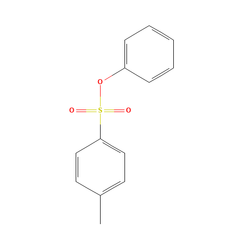 P-TOLUENESULFONIC ACID PHENYL ESTER (CAS: 640-60-8) - Chemical Structure and Molecular Formula 