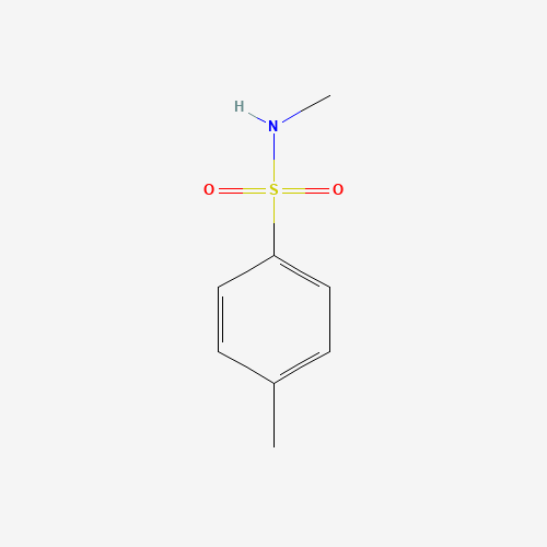 N-Methyl-p-toluenesulfonamide (CAS: 640-61-9) - Chemical Structure and Molecular Formula 