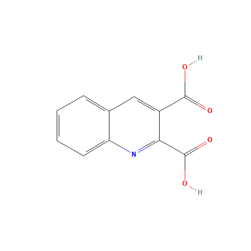 2,3-Quinoline dicarboxylic acid (CAS: 643-38-9) - Chemical Structure and Molecular Formula 