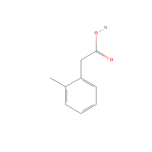 2-Methylphenylacetic acid (CAS: 644-36-0) - Chemical Structure and Molecular Formula 