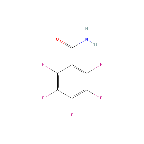 2,3,4,5,6-PENTAFLUOROBENZAMIDE (CAS: 652-31-3) - Chemical Structure and Molecular Formula 