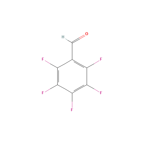 PENTAFLUOROBENZALDEHYDE (CAS: 653-37-2) - Chemical Structure and Molecular Formula 