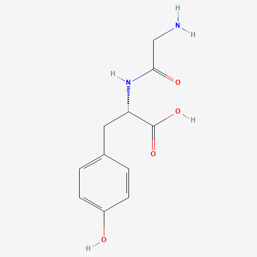 N-Glycyl-L-tyrosine (CAS: 658-79-7) - Chemical Structure and Molecular Formula 