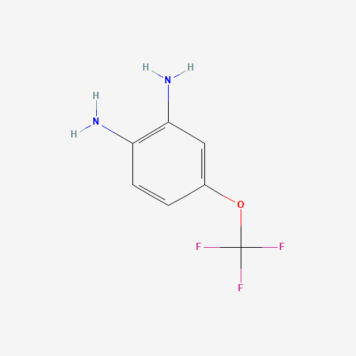 1,2-DIAMINO-4-(TRIFLUOROMETHOXY)BENZENE (CAS: 658-89-9) - Chemical Structure and Molecular Formula 