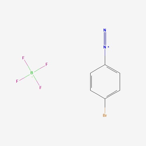 4-BROMOBENZENEDIAZONIUM TETRAFLUOROBORATE (CAS: 673-40-5) - Chemical Structure and Molecular Formula 