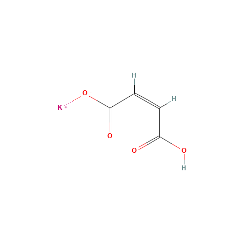 CIS-BUTENEDIOIC ACID MONOPOTASSIUM SALT (CAS: 689-82-7) - Chemical Structure and Molecular Formula 