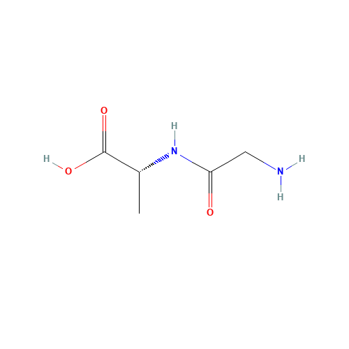 GLY-D-ALA (CAS: 691-81-6) - Chemical Structure and Molecular Formula 