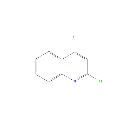 2,4-DICHLOROQUINOLINE (CAS: 703-61-7) - Chemical Structure and Molecular Formula 